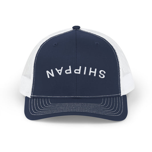 Shippan Snapback Trucker Cap - Navy & White