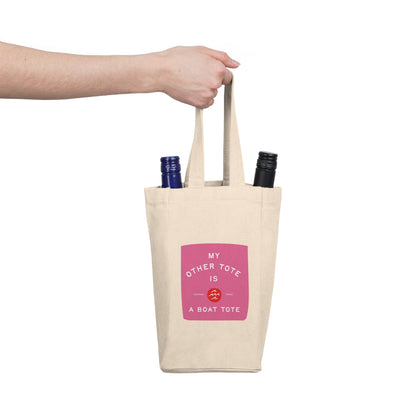 Double Wine Tote Bag - Pink