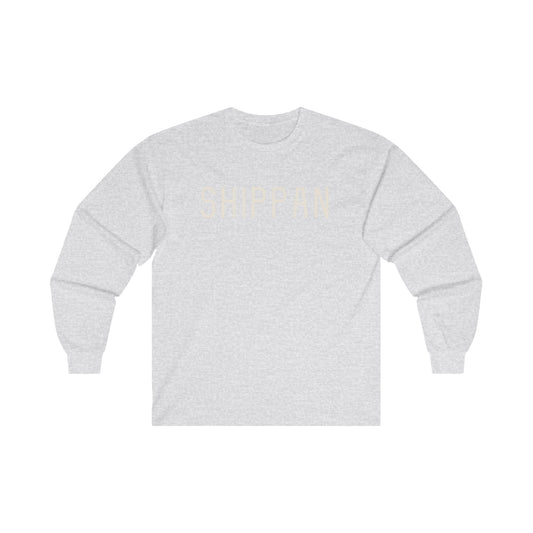 Shippan Unisex Cotton Long Sleeve Tee - Ash Grey