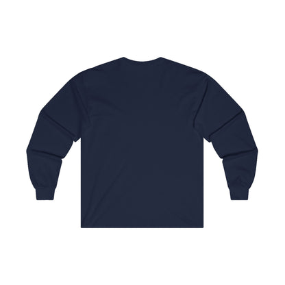 Backward Upside-Down Shippan Unisex Cotton Long Sleeve Tee - Navy