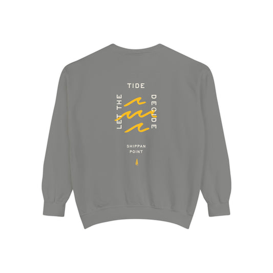 Let The Tide Decide Crewneck Sweatshirt - Grey