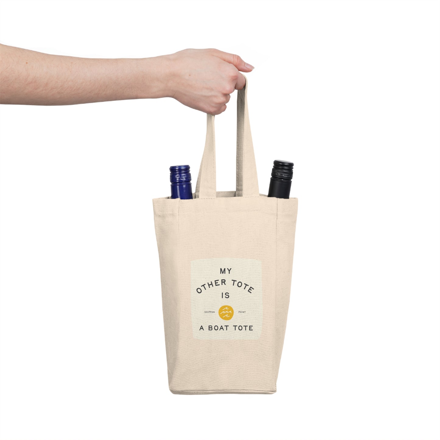 Double Wine Tote Bag - Neutral