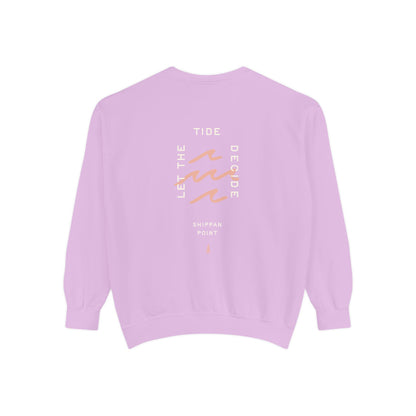 Let The Tide Decide Crewneck Sweatshirt - Orchid