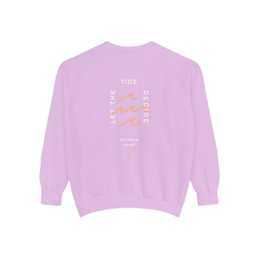 Let The Tide Decide Crewneck Sweatshirt - Orchid