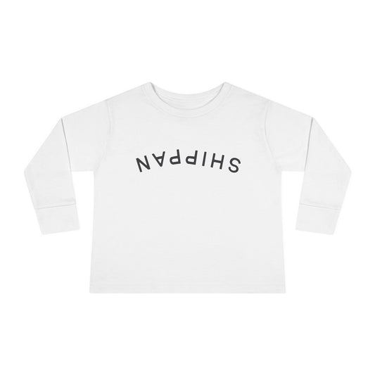 Backward Upside-Down Shippan Toddler Long Sleeve Tee