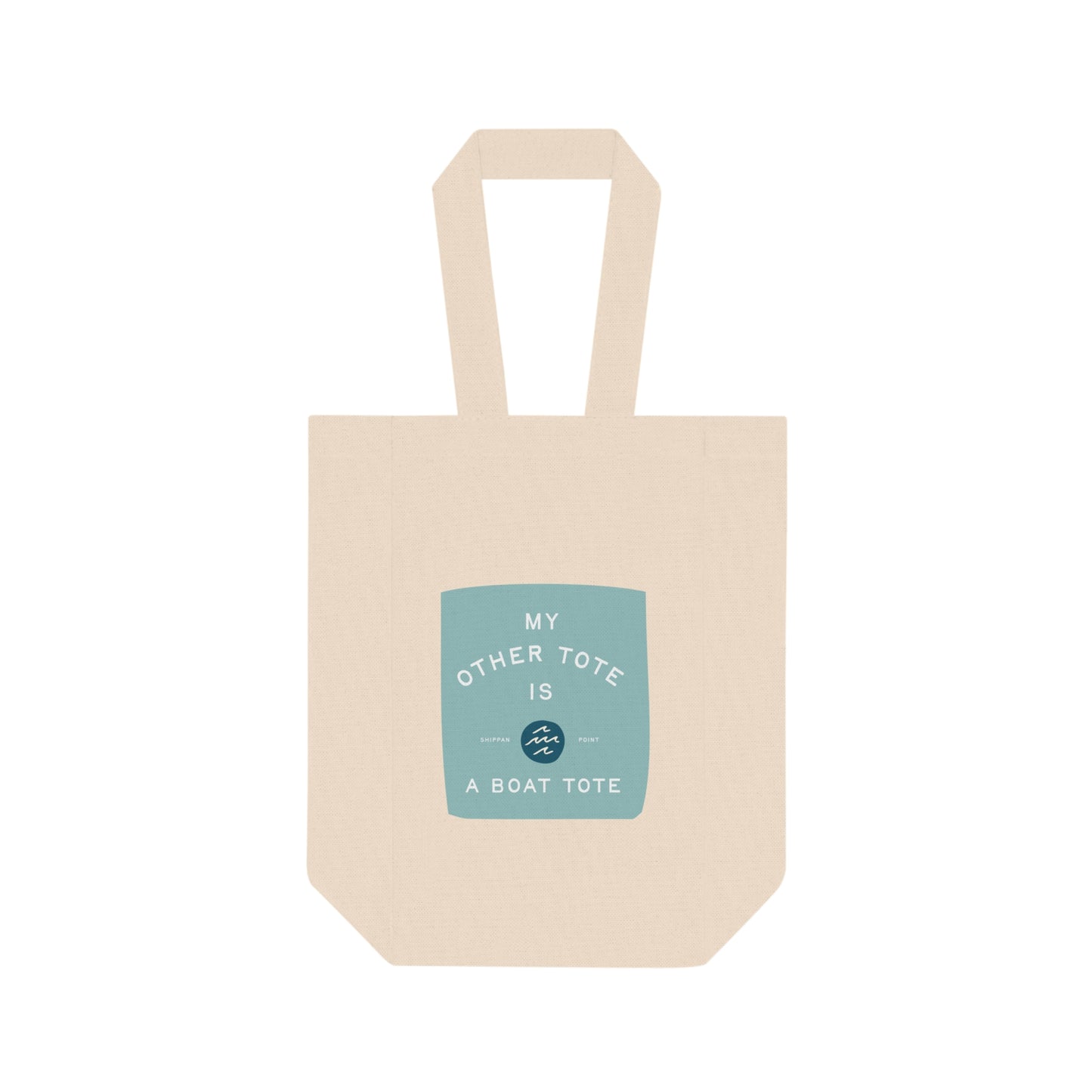 Double Wine Tote Bag - Blue