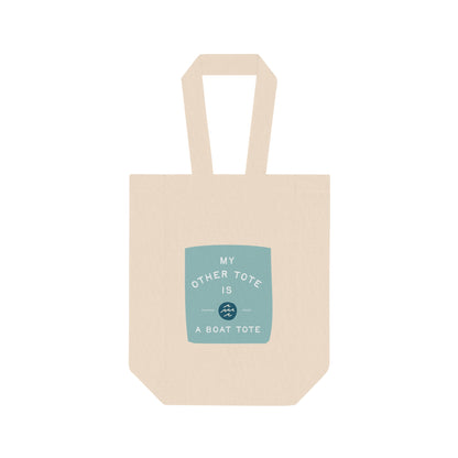 Double Wine Tote Bag - Blue