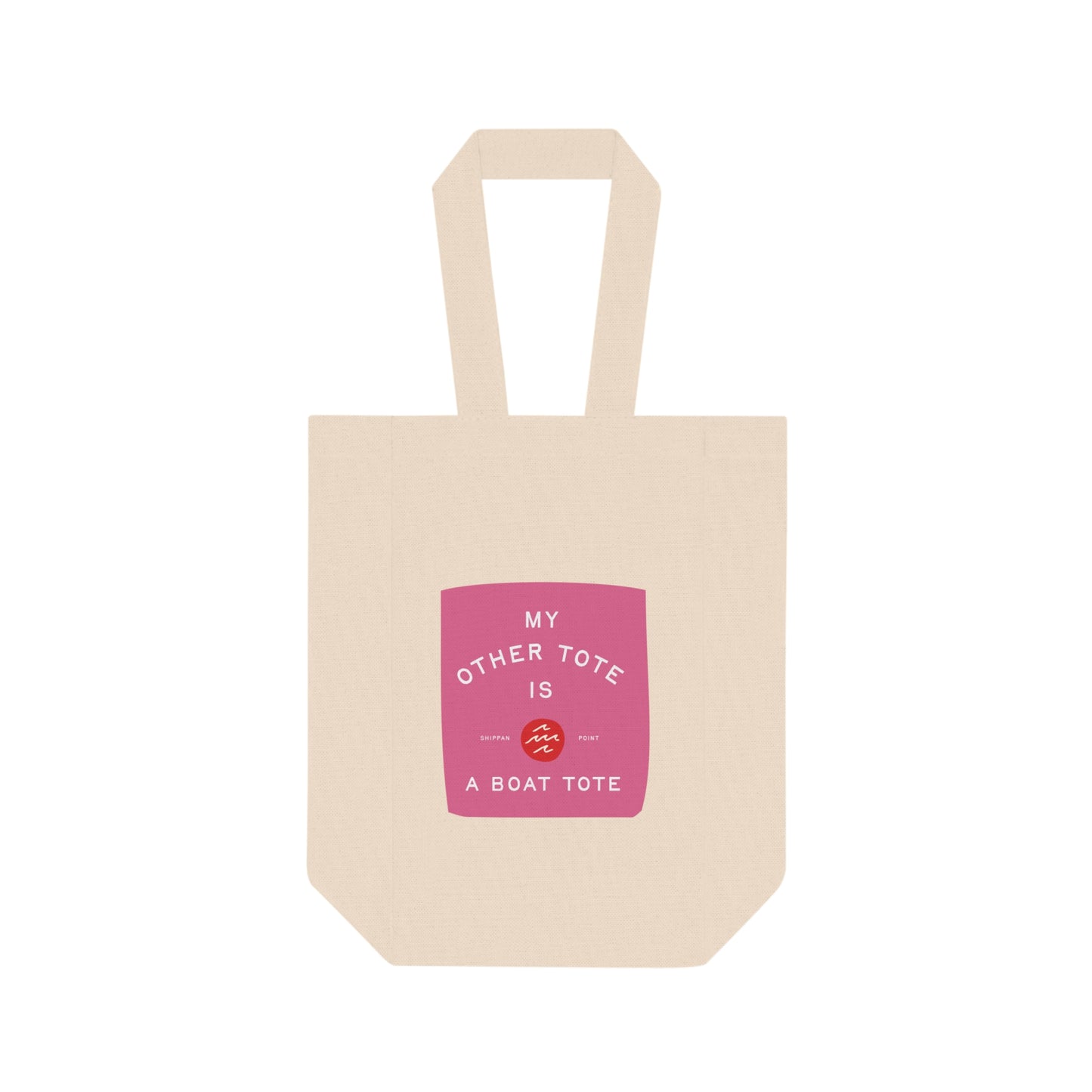 Double Wine Tote Bag - Pink