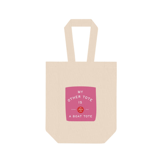 Double Wine Tote Bag - Pink