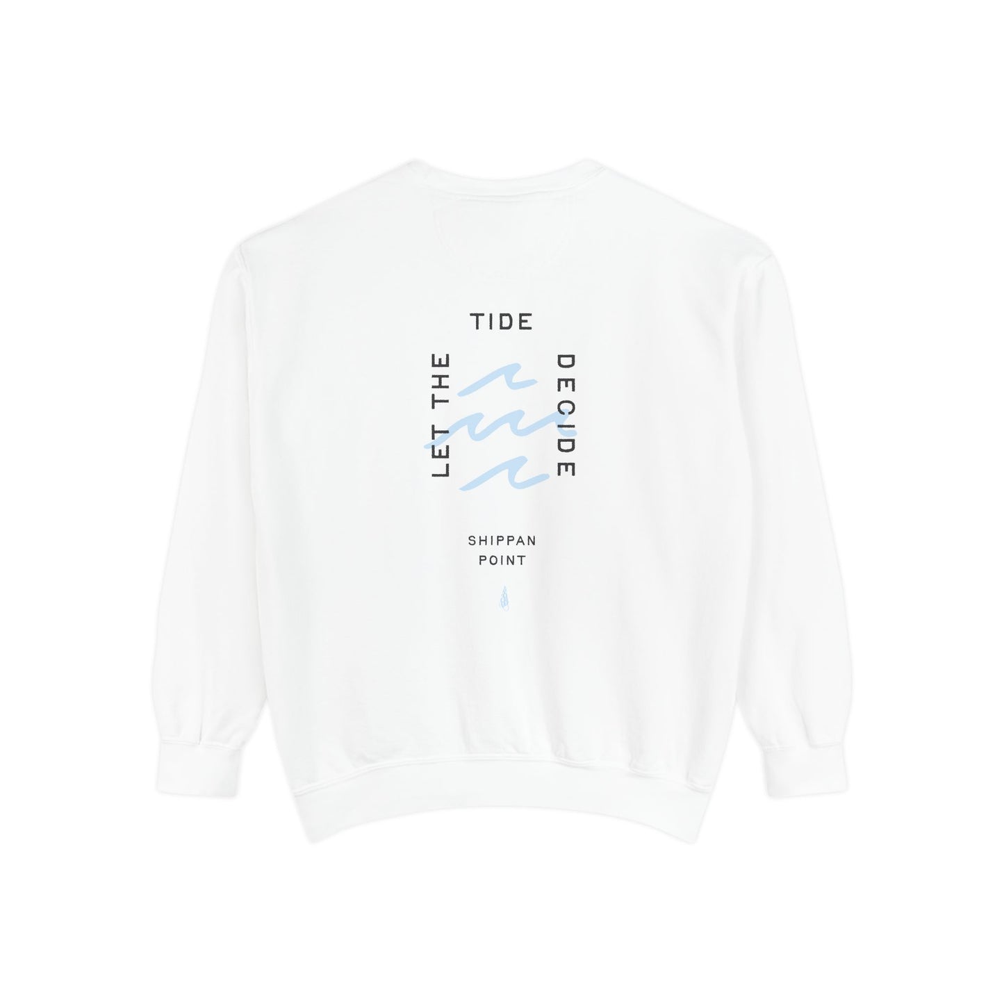 Let The Tide Decide Crewneck Sweatshirt - White